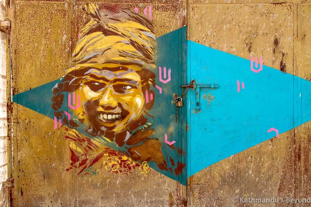 Artist - B-Toy (Spain) street art in Djerbahood, Erriadh, Djerba island, Tunisia-42