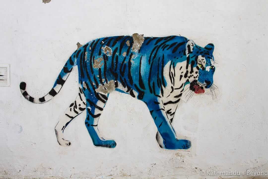 Artist - Mosko (France) street art in Djerbahood, Erriadh, Djerba island, Tunisia-28