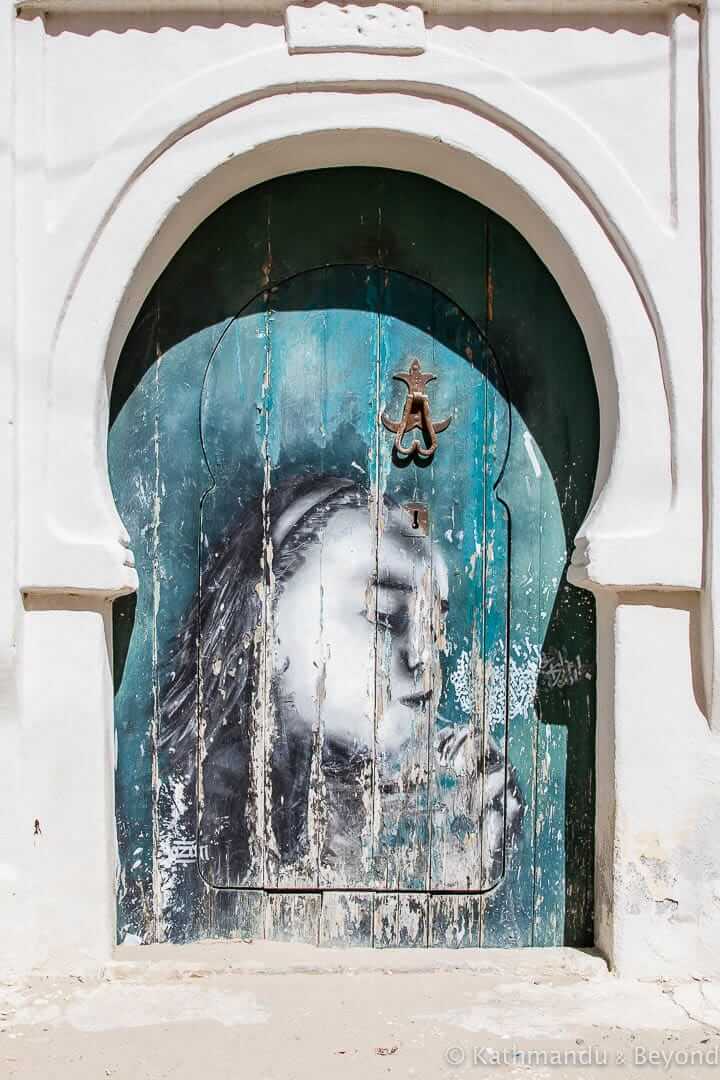 Artist - Yazan Halwani (Lebanon) street art in Djerbahood, Erriadh, Djerba island, Tunisia-4