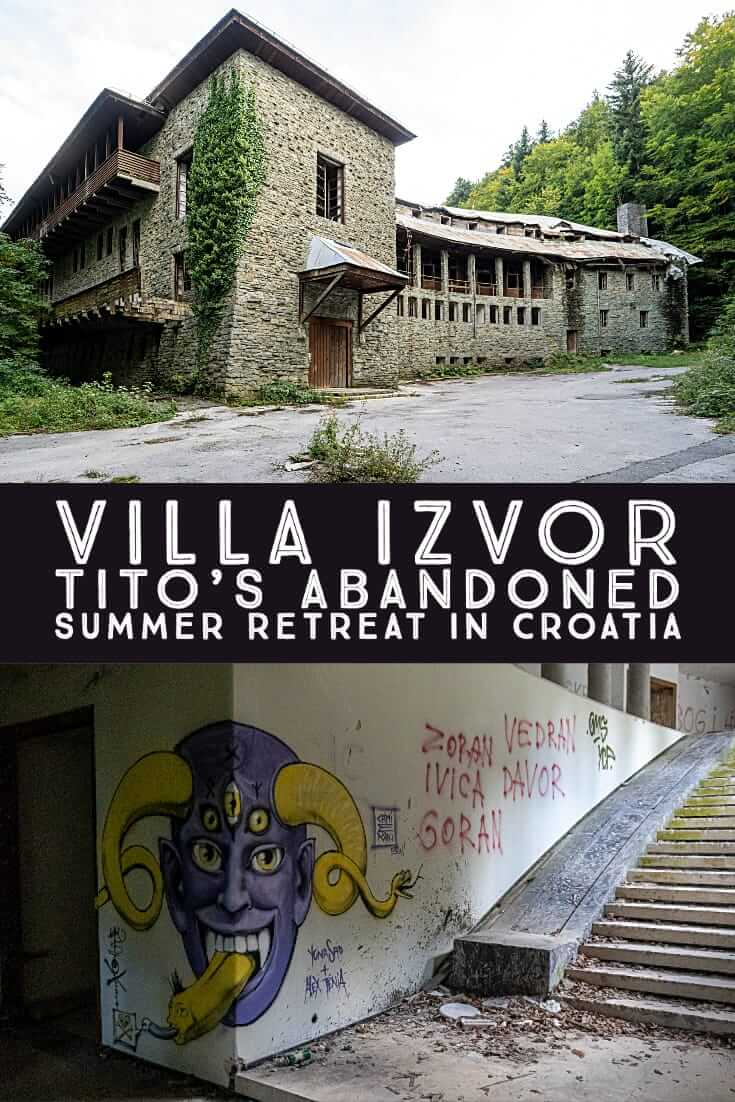 The abandoned Villa Izvor, Tito's summer house, is located deep in the forest above Plitvice Lakes National Park in Croatia, unknown to most tourists. #urbex #Europe #Balkans #Tito