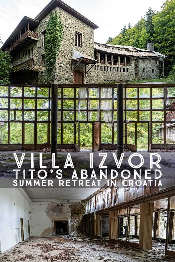 The abandoned Villa Izvor, Tito's summer house, is located deep in the forest above Plitvice Lakes National Park in Croatia, unknown to most tourists. #urbex #Europe #Tito #Balkans