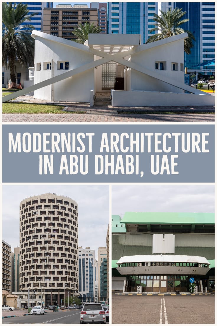 In photos - Modernist architecture in Abu Dhabi (with a map of locations) United Arab Emirates #travel #UAE #architecture #moderniarchitecture