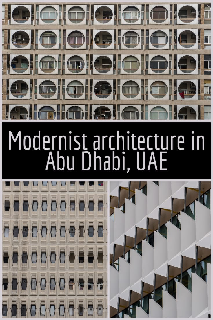 In photos - Modernist architecture in Abu Dhabi (with a map of locations) United Arab Emirates #travel #UAE #modernism #architecture