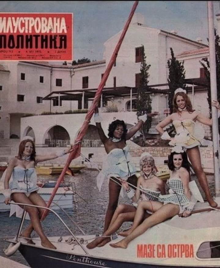 Penthouse Pets at the Haludovo Hotel, Krk Island circa 1972