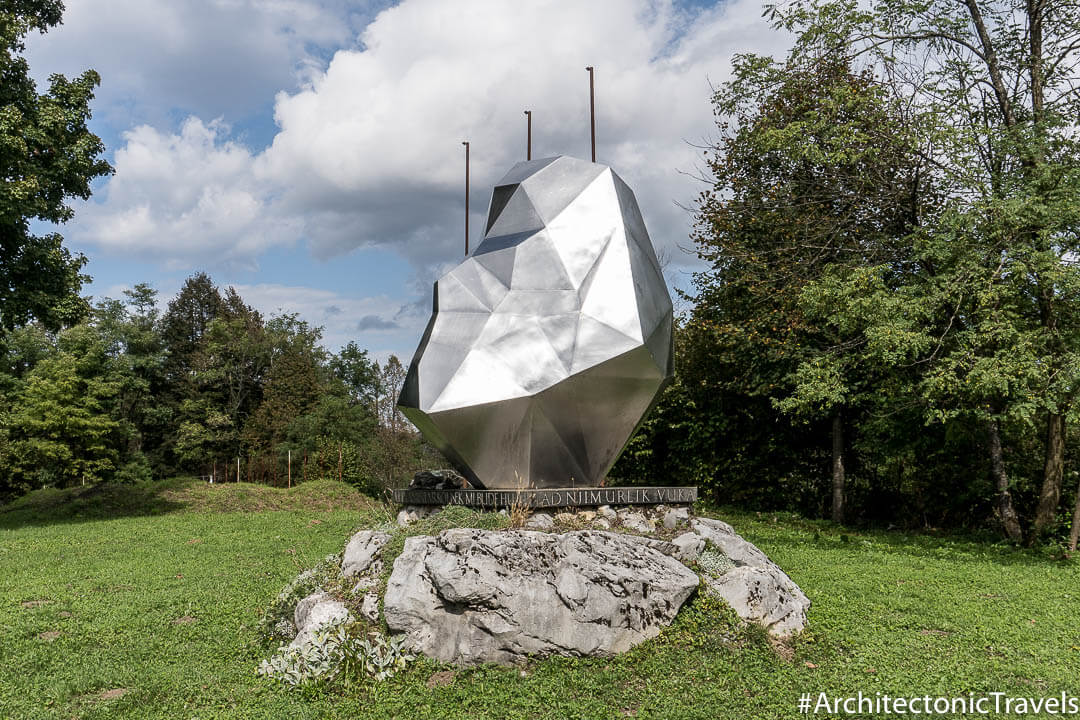 Monument to Ivan Goran Kovacic Lukodov Croatia