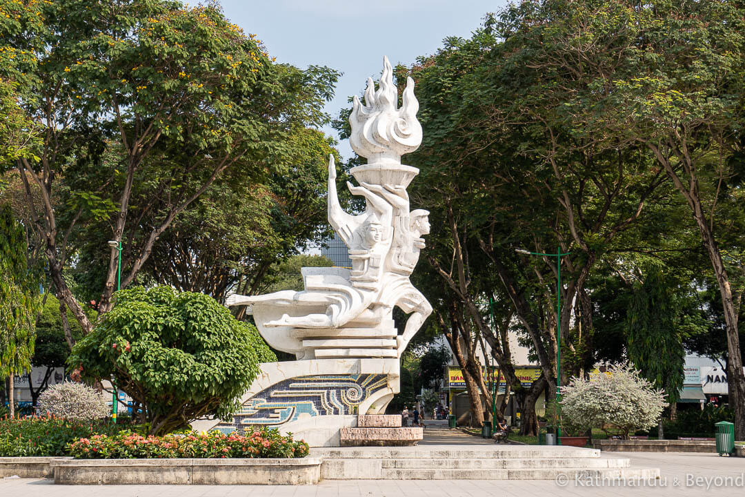 Monument to Le Van Tam Ho Chi Minh City Vietnam-8