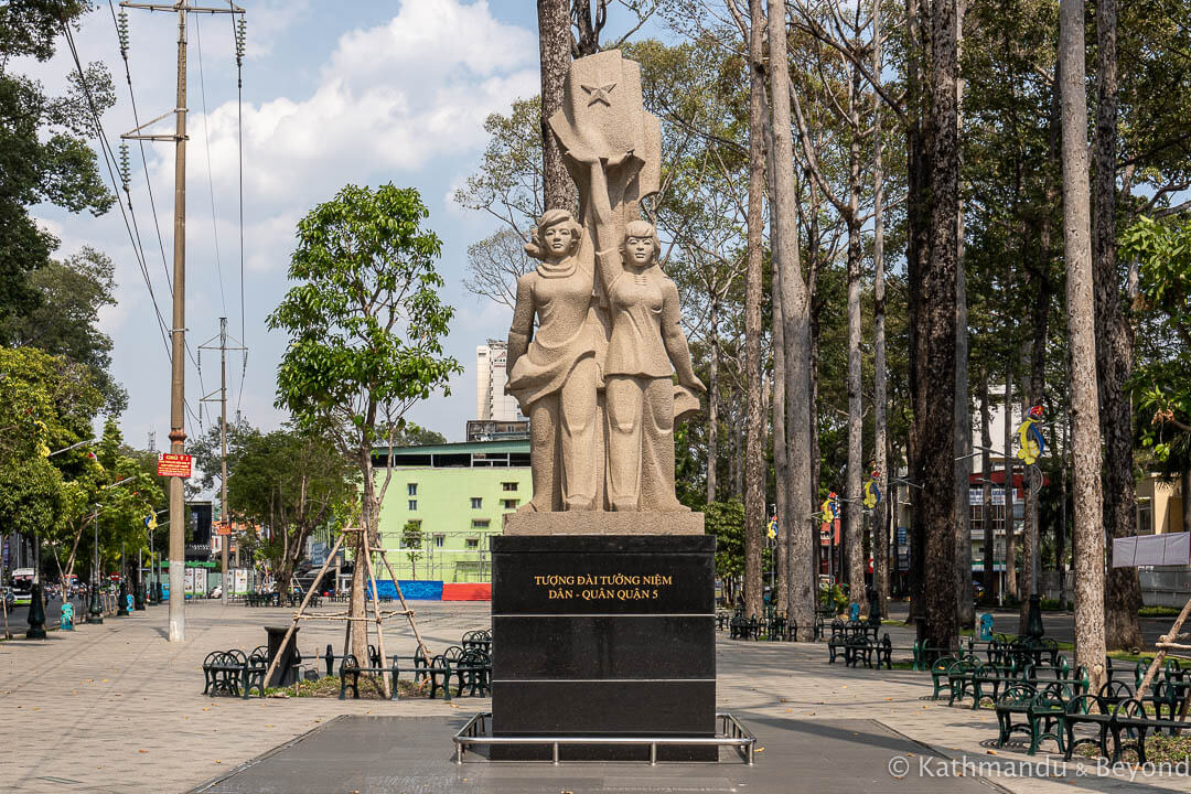 Monument to the People of District 5 Cholon Ho Chi Minh City Vietnam-3