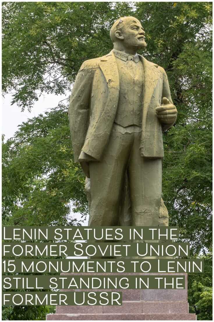 Photographs of Lenin statues in the former Soviet Union. Fifteen monuments to Lenin still standing in the former USSR #travel #Sovietera #formerUSSR #Lenin