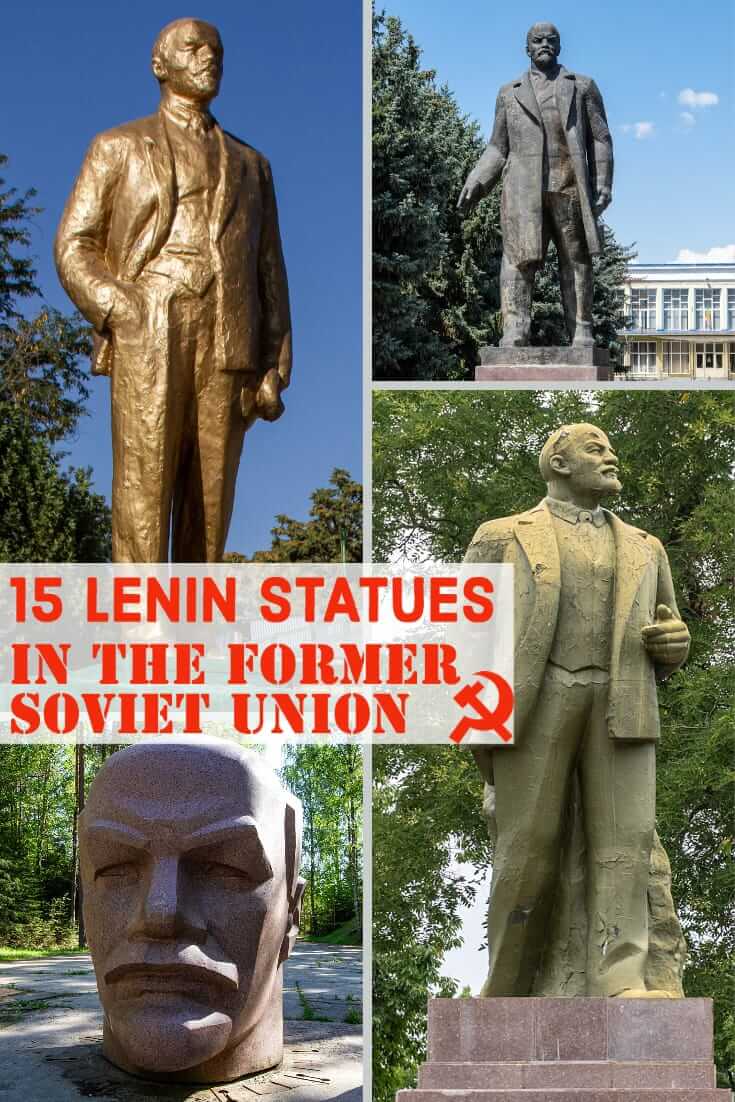 Photographs of Lenin statues in the former Soviet Union. Fifteen monuments to Lenin still standing in the former USSR #travel #Sovietera #formerUSSR