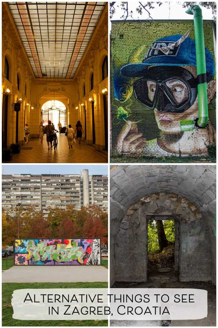 A guide to alternative things to do in Zagreb, Croatia for travellers who like to get off the beaten path. Including a map of locations #travel #alternative #planning