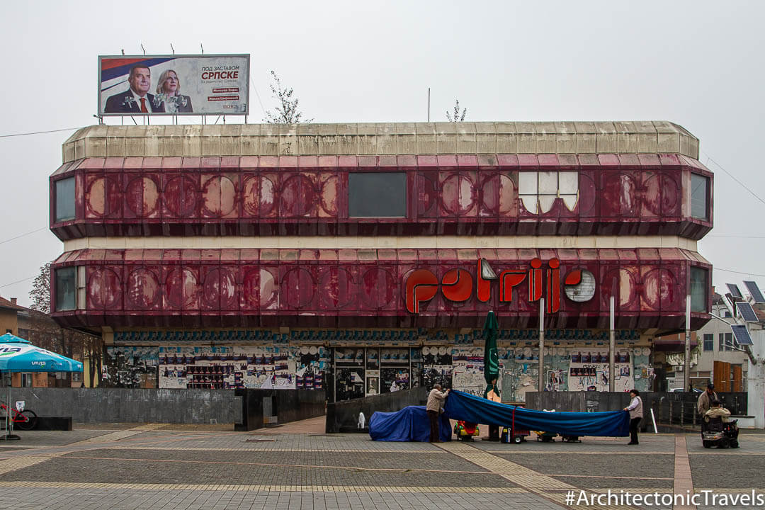 Patrija Department Store in Prijedor, Bosnia & Herzegovina | Modernist | Socialist architecture | former Yugoslavia