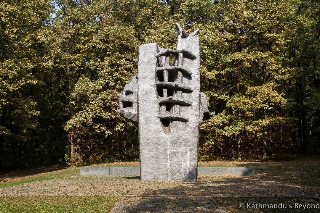 Monument to the Fallen in Zagreb Liberation Dotrscina Memorial Park Zagreb Croatia