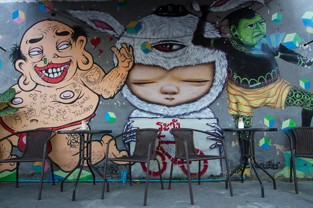 Street Art in Chiang Mai Old Town Thailand-23