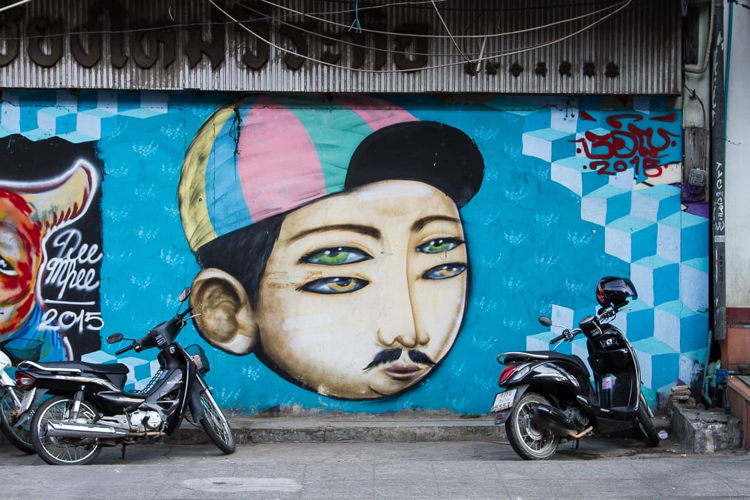 Street Art in Chiang Mai Old Town Thailand