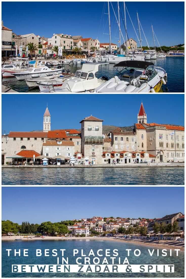 The best places to visit in Croatia between Zadar and Split. A guide on what to see on a road trip on Croatia's Dalmatian Coast #travel #Balkans #Europe