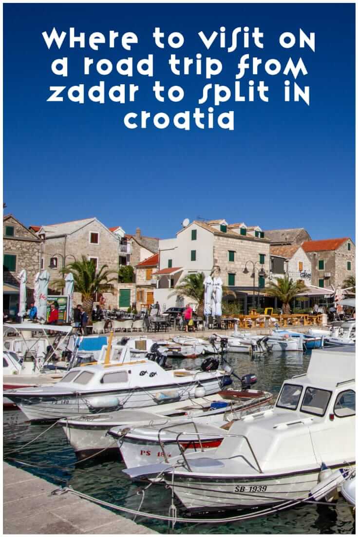 The best places to visit in Croatia between Zadar and Split. A guide on what to see on a road trip on Croatia's Dalmatian Coast #travel #planning #Europe #roadtrip #Balkans