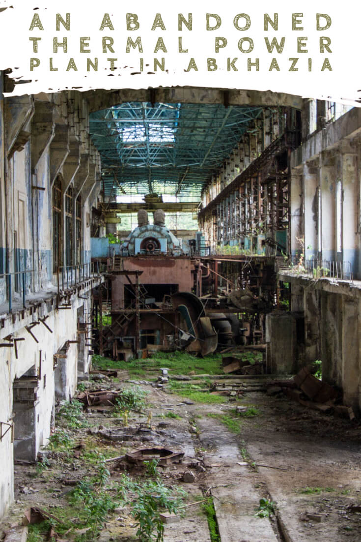 Visiting an abandoned thermal Power Plant in Tkvarcheli. This ruined power plant in Abkhazia is among our most interesting urban explorations #travel #abandonedplaces #URBEX #formerUSSR #Caucasus