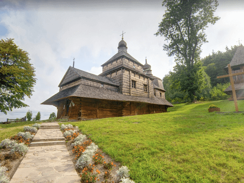 Tserkva of the Descent of the Holy Spirit in Potelych, UNESCO World Heritage Site in Ukraine