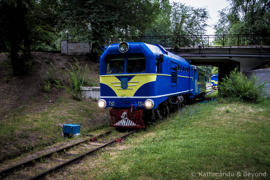 Children's Railway Lazar Globa Park Dnipro Ukraine-10