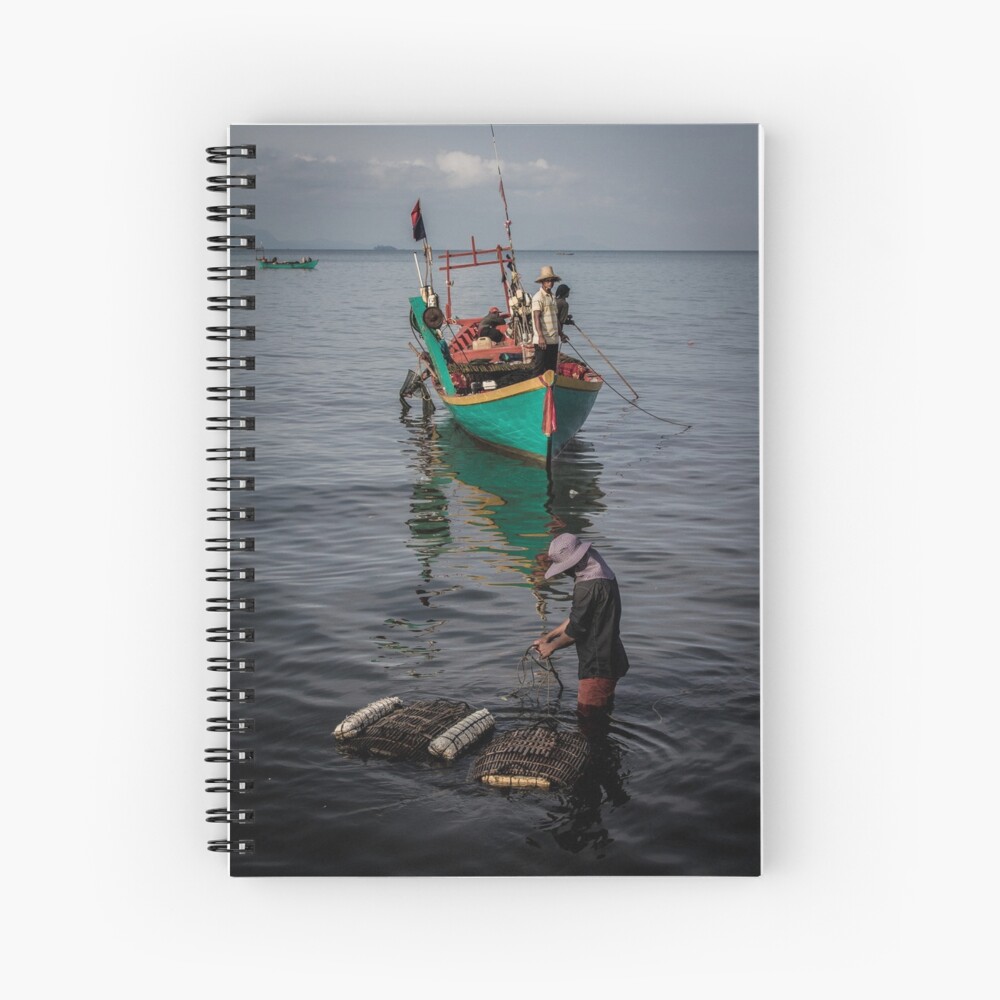 Kep fishing boats notebook (Cambodia travel blog)