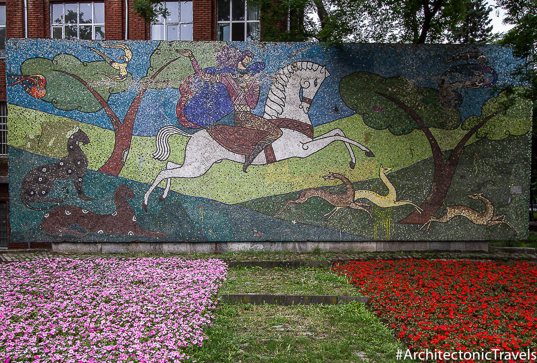 Mosaic (Gulias Street) in Tbilisi, Georgia | Mosaic | Soviet artwork | former USSR