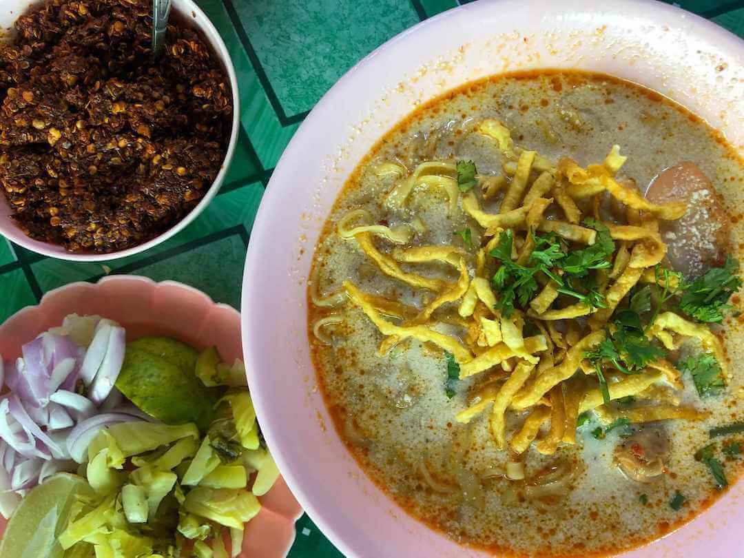 Khao soi in Chiang Mai, Thailand