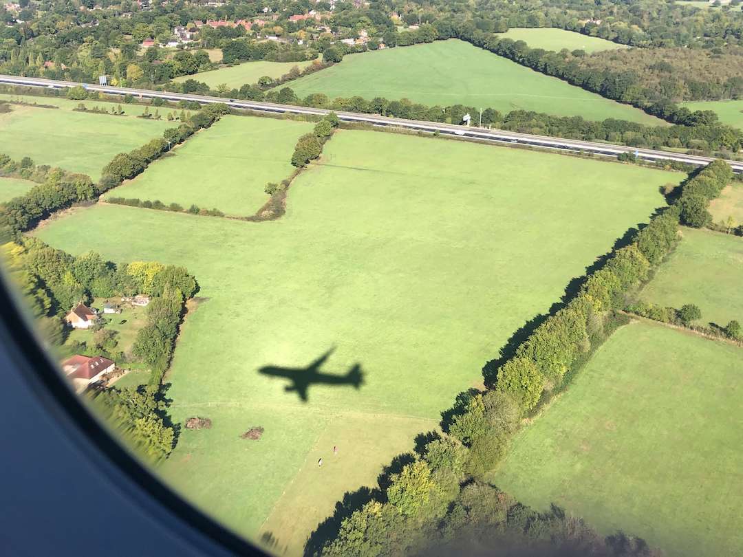 Flight over London in 2020