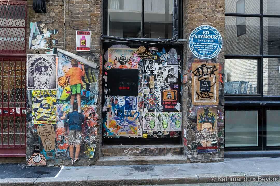 Paste ups and slaps in Shoreditch London England-7