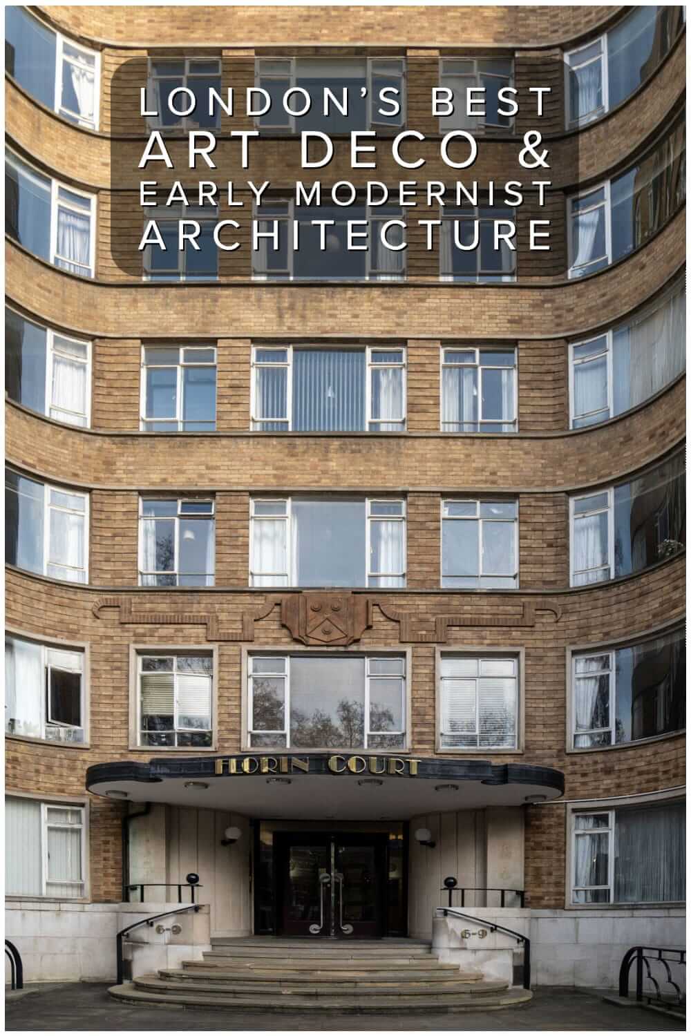 Photographs of London’s best Art Deco and early modernist architecture, a distinctive style that took off in Britain in the 1920s and 1930s #England #UK #FlorinCourt #ArtDeco
