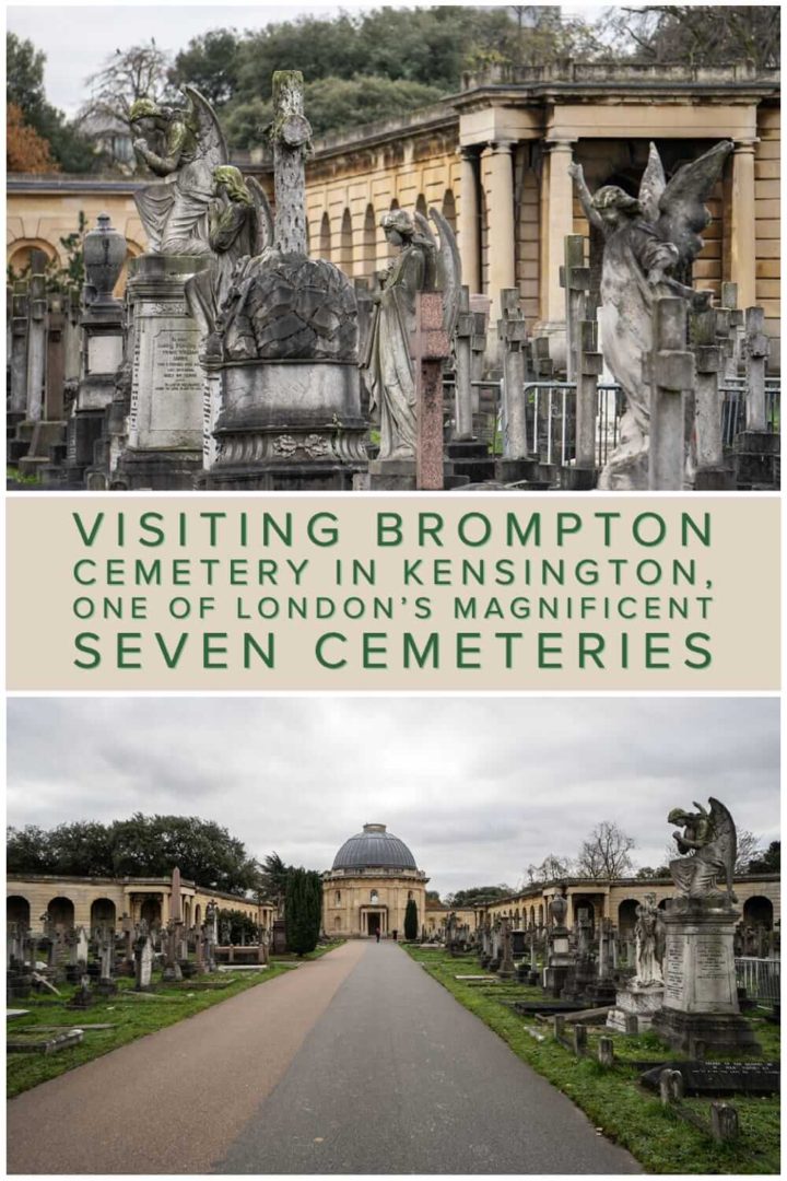 A photo essay and quick guide to Brompton Cemetery in Kensington. A historical graveyard that is one of London’s Magnificent Seven Cemeteries #VisitGB #tombstonetourists