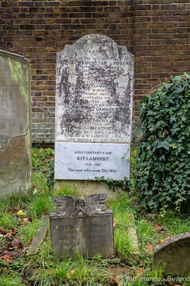 Kit Lambert and family Brompton Cemetery London England-9