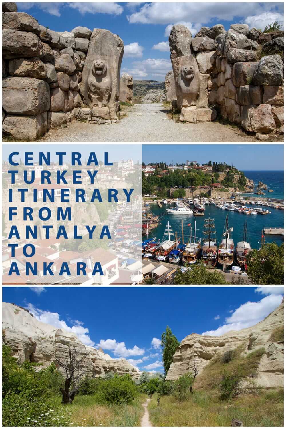 Central Turkey itinerary from Antalya to Ankara for backpackers and independent travellers #travel #backpacking #travelplanning #europe