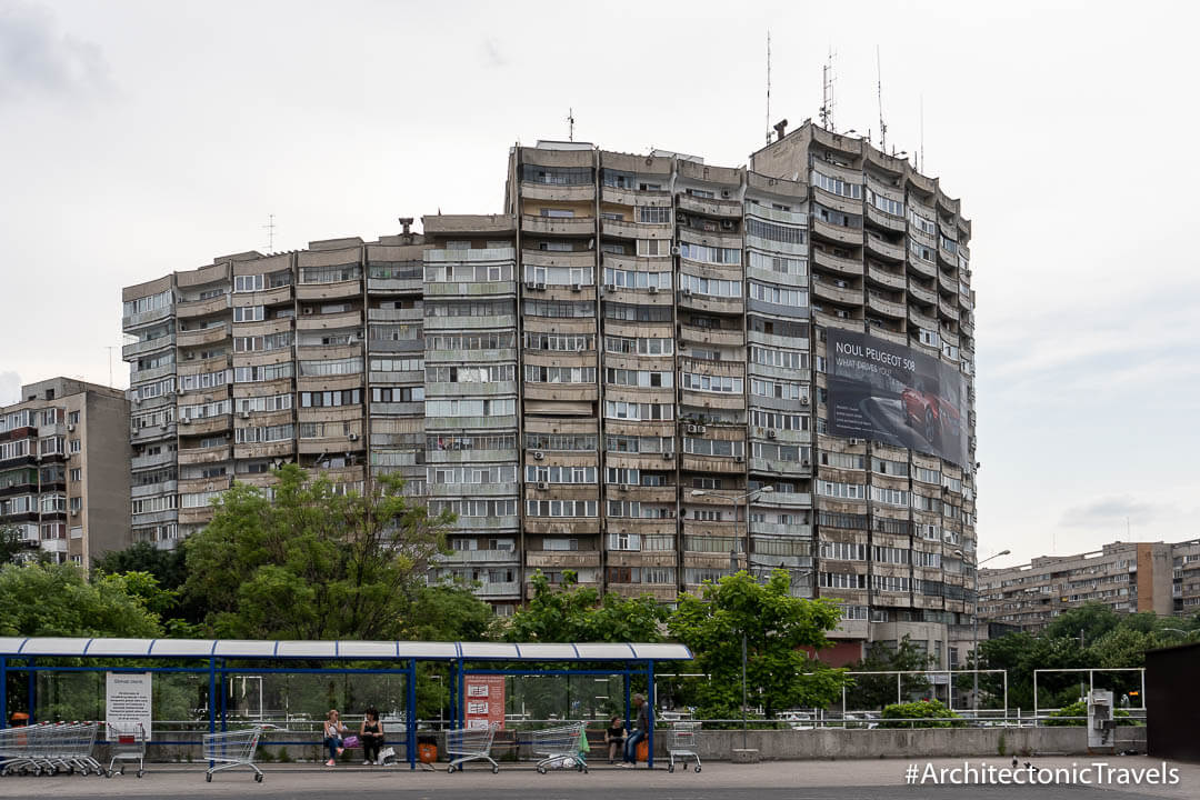Collective Housing Complex ‘Round Block’ ( Blocul Rotund) in Bucharest, Romania | Brutalist | Socialist architecture | former Eastern Bloc