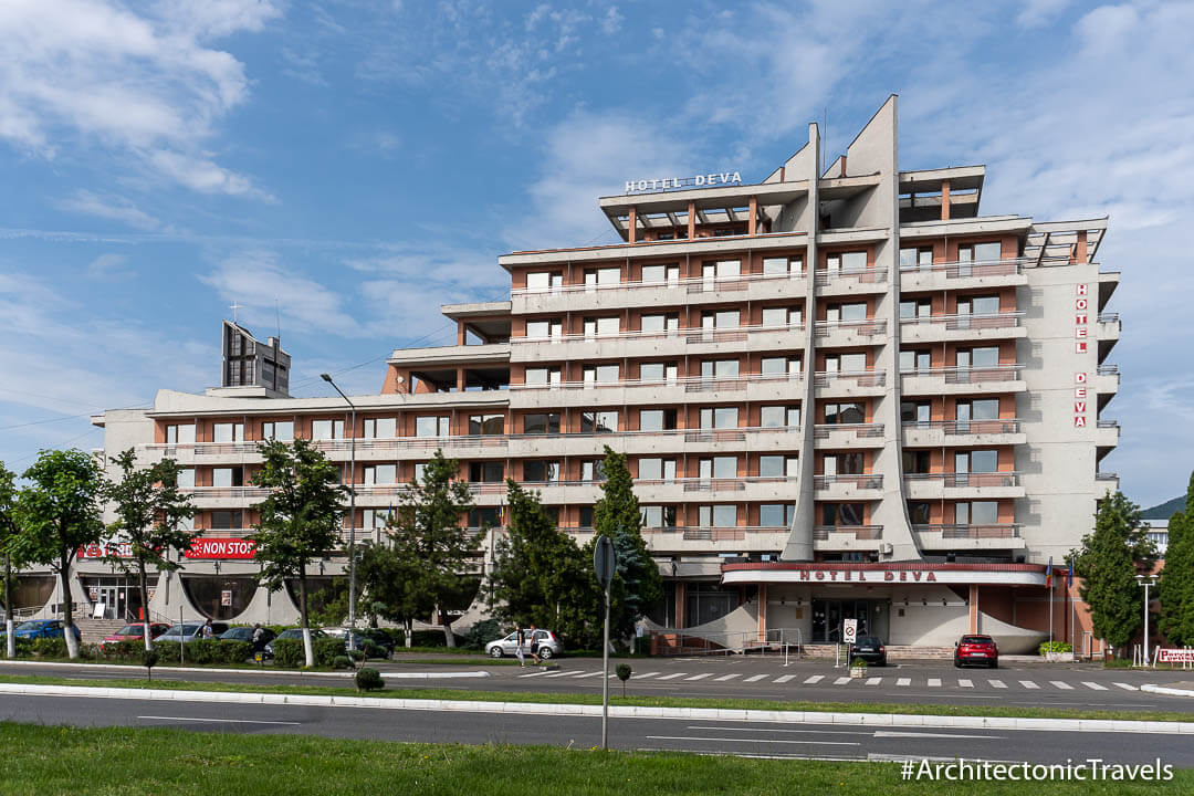 Hotel Deva in Deva, Romania | Modernist | Socialist architecture | former Eastern Bloc