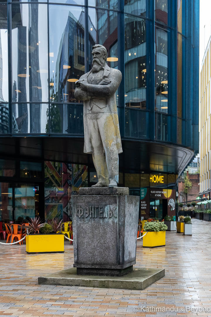 Monument to Friedrich Engels Manchester England copy