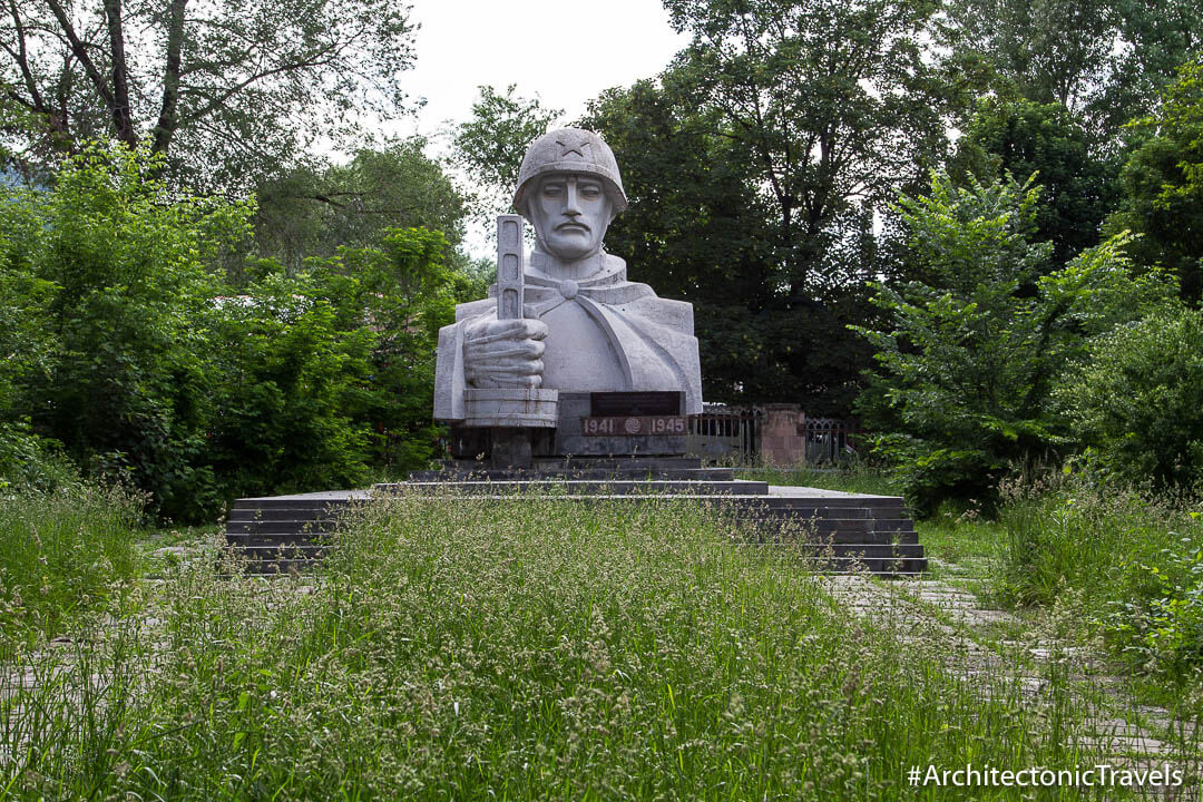 Monument to the Great Patriotic War in Vanadzor, Armenia | War memorial | Soviet monument | former USSR