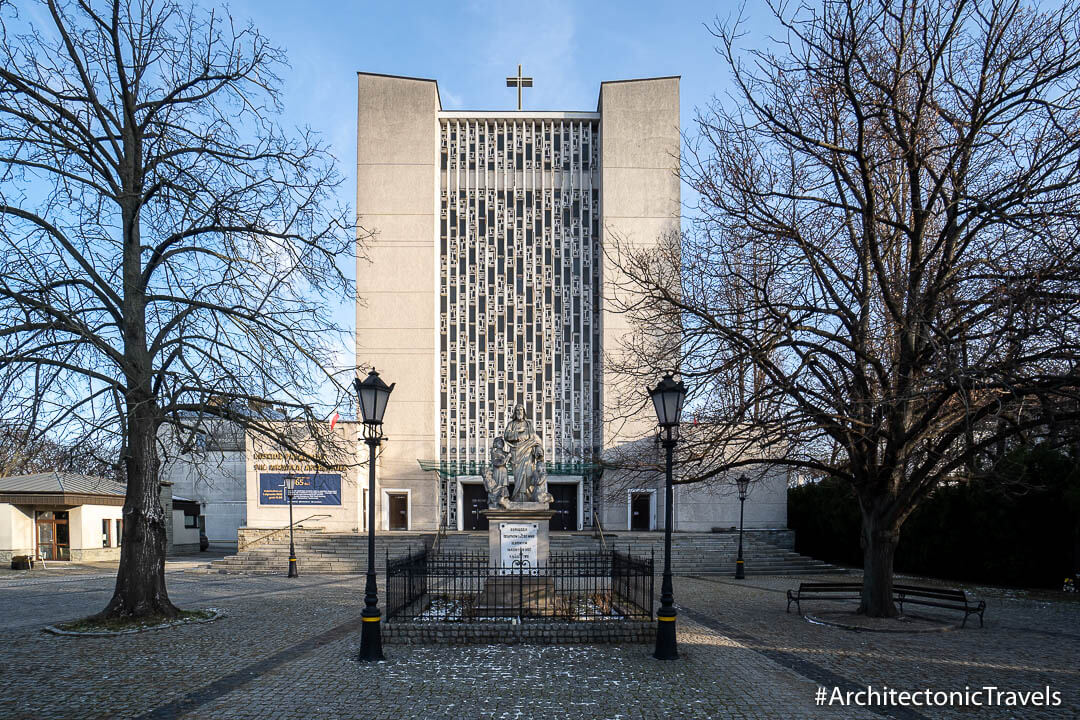 Church of St. Michael the Archangel in Warsaw, Poland | Modernist | Communist architecture | former Eastern Bloc
