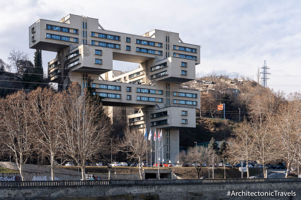 Bank of headquarters in Tbilisi, Soviet architecture