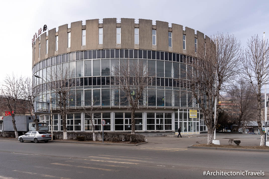 Central Department Store (Round Store) in Vanadzor, Armenia | Modernist | Soviet architecture | former USSR
