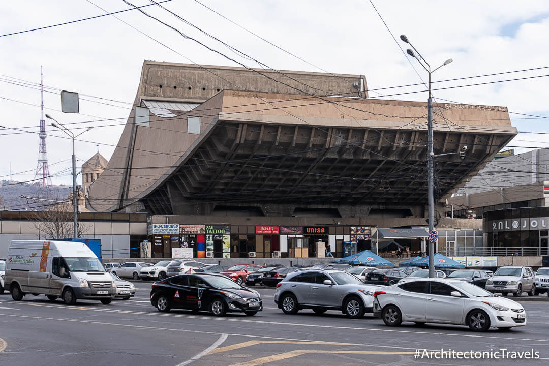 Cinema Rossiya (Cinema Russia) in Yerevan, Armenia | Brutalist | Soviet architecture | former USSR