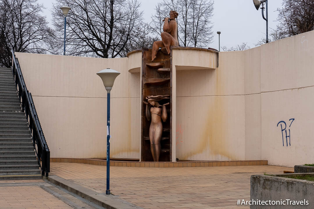 Fontána Faun a Vltava (Faun and Vltava fountains) in Prague, Czech Republic | Communist Sculpture | former Eastern Bloc