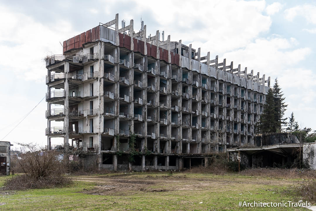 Former Sanatorium "Crystal" in Ureki, Georgia | Modernist | Soviet architecture | former USSR