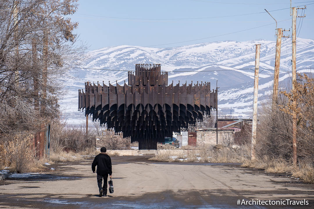 Iron Fountain in Gyumri, Armenia | Modernist | Soviet architecture | former USSR