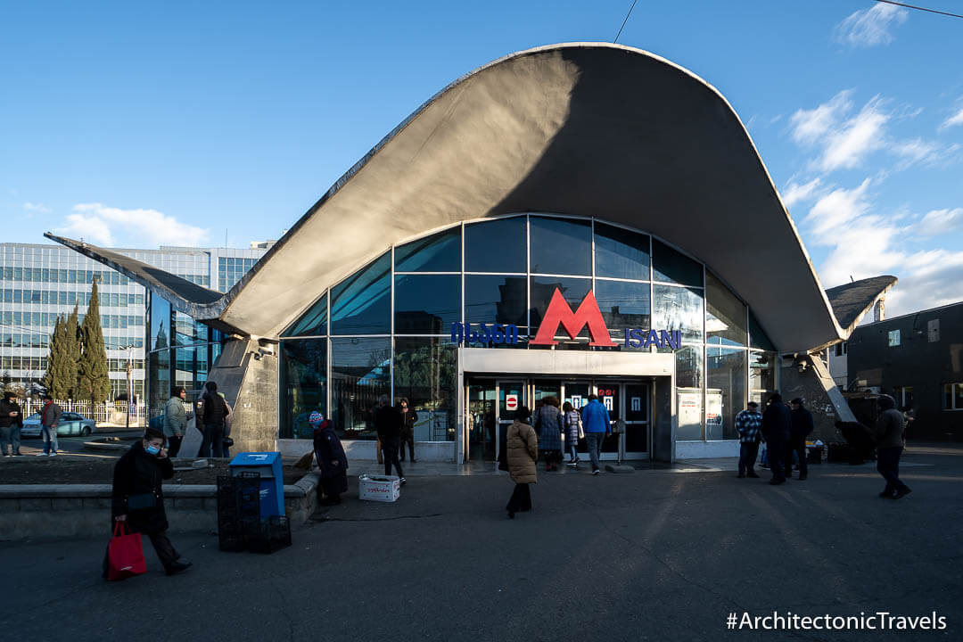 Isani Metro Station in Tbilisi, Georgia | Modernist | Soviet architecture | former USSR