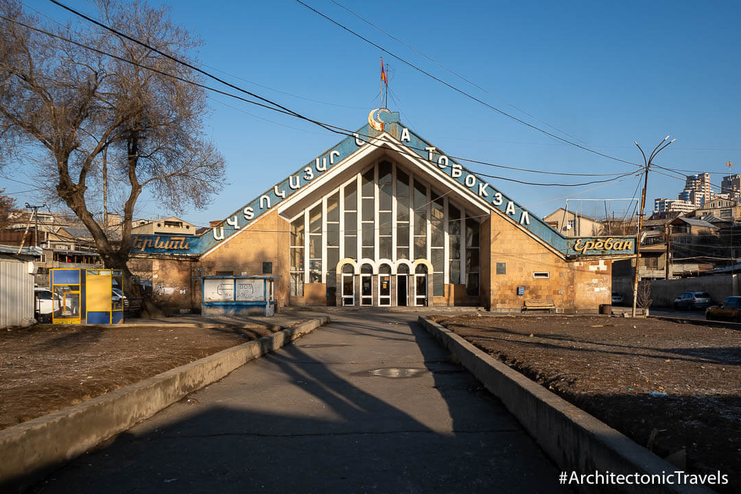 Kilikia Bus Station in Yerevan, Armenia | Modernist | Soviet architecture | former USSR