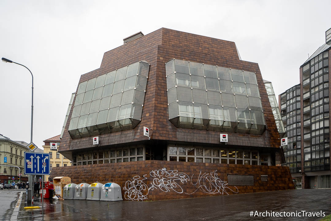 Komerční banka (former State Bank of Czechoslovakia) in Prague, Czech Republic | Modernist | Communist architecture | former Eastern Bloc 
