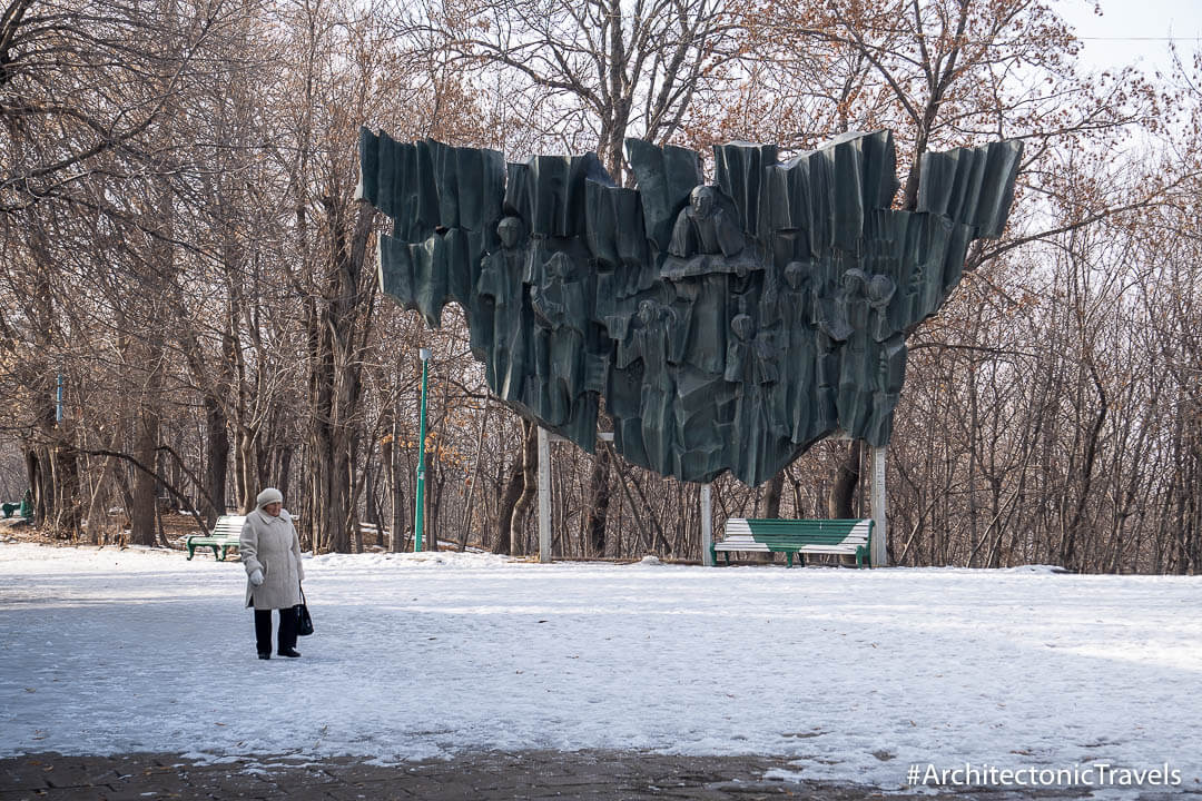 Monument to Song and Writings (Gorky Park Monument) in Gyumri, Armenia | Soviet monument | former USSR