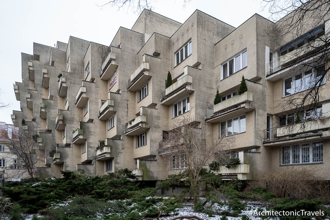 Residential Building 9 Kozia Street in Warsaw, Poland | Modernist | Communist architecture | former Eastern Bloc