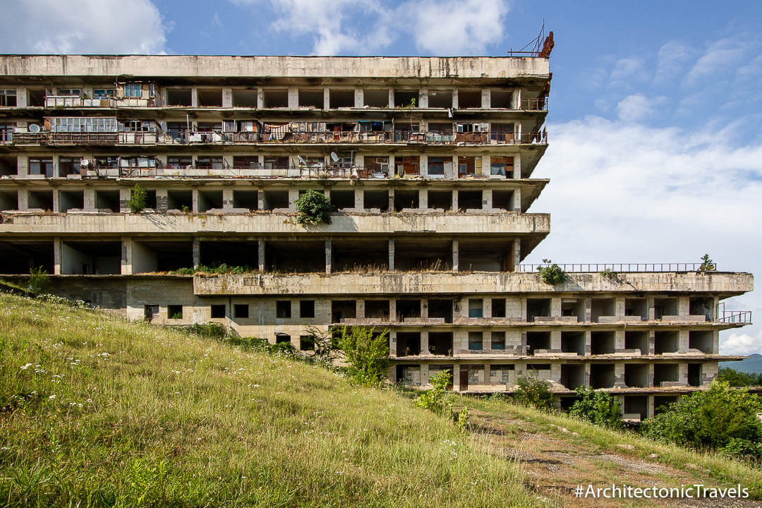 Sanatorium Sakartvelo in Tskaltubo, Georgia | Brutalist | Soviet architecture | former USSR