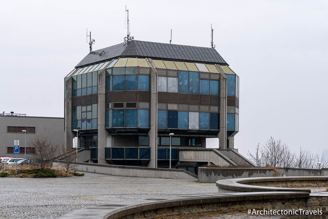 Strahov Tunnel Control Centre in Prague, Czech Republic | Modernist | Communist architecture | former Eastern Bloc 
